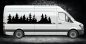 Preview: 46361 Wald Silhouette Aufkleber Camper Van Mein-Motiv
